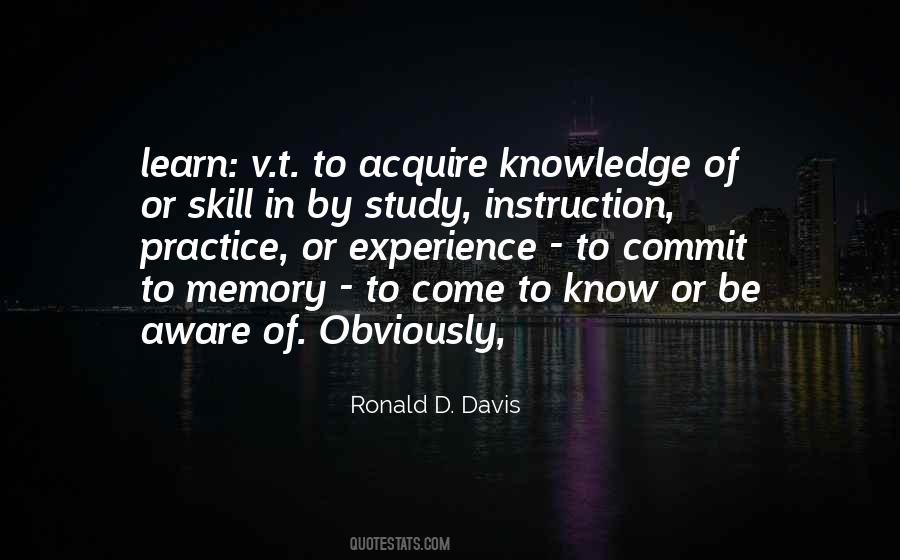 Knowledge Or Experience Quotes #508216