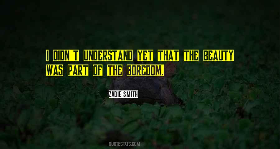 Zadie Smith On Beauty Quotes #1178721