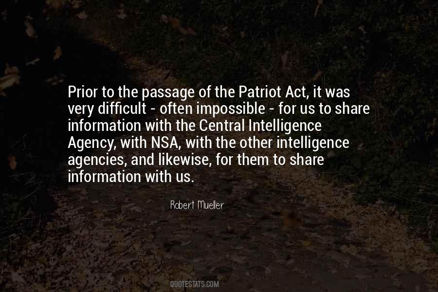Central Intelligence Agency Quotes #1413839