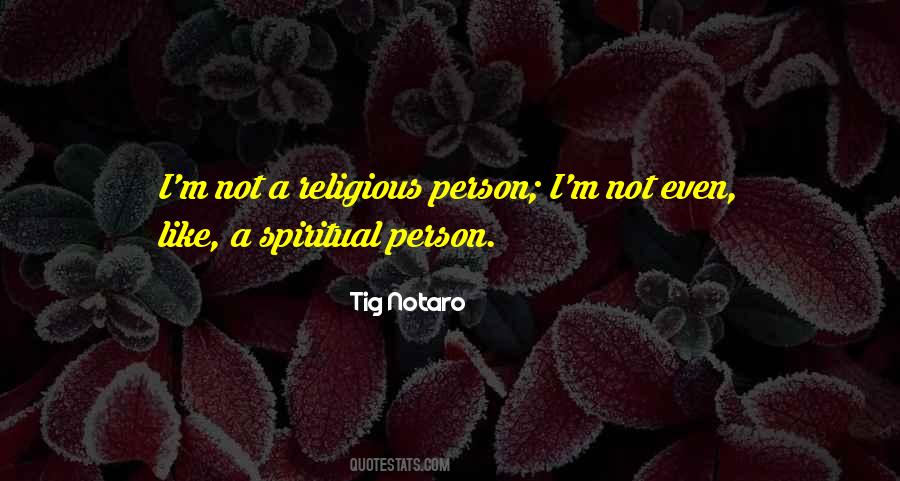 Religious Person Quotes #850162