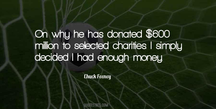 Donated Money Quotes #1147278