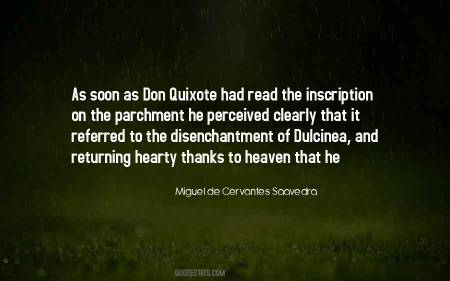 Cervantes Don Quixote Quotes #504434