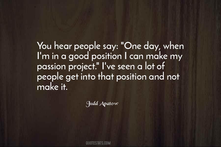 Passion Project Quotes #1369257