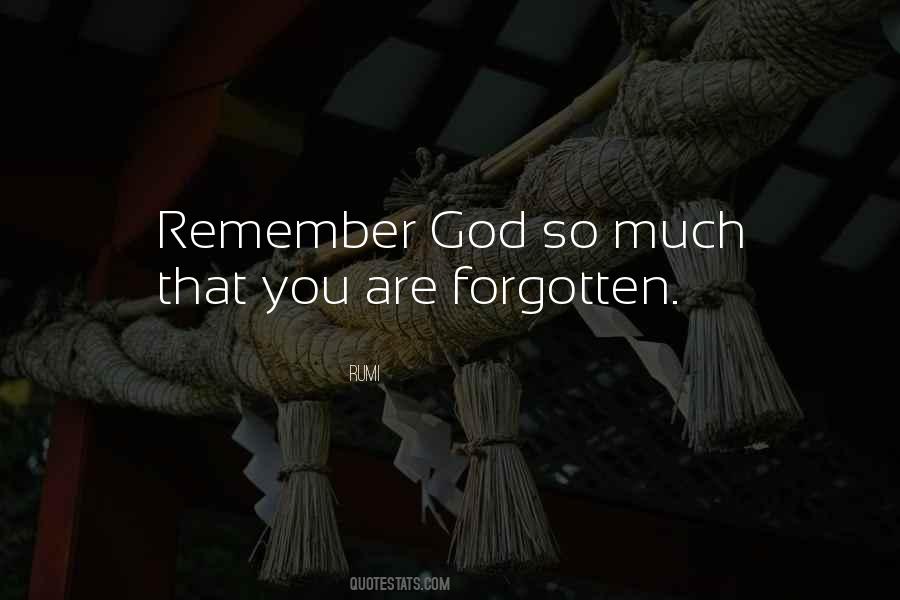 Forgotten God Quotes #135248