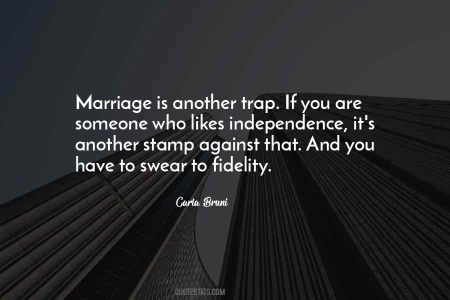 Marriage Trap Quotes #1127880