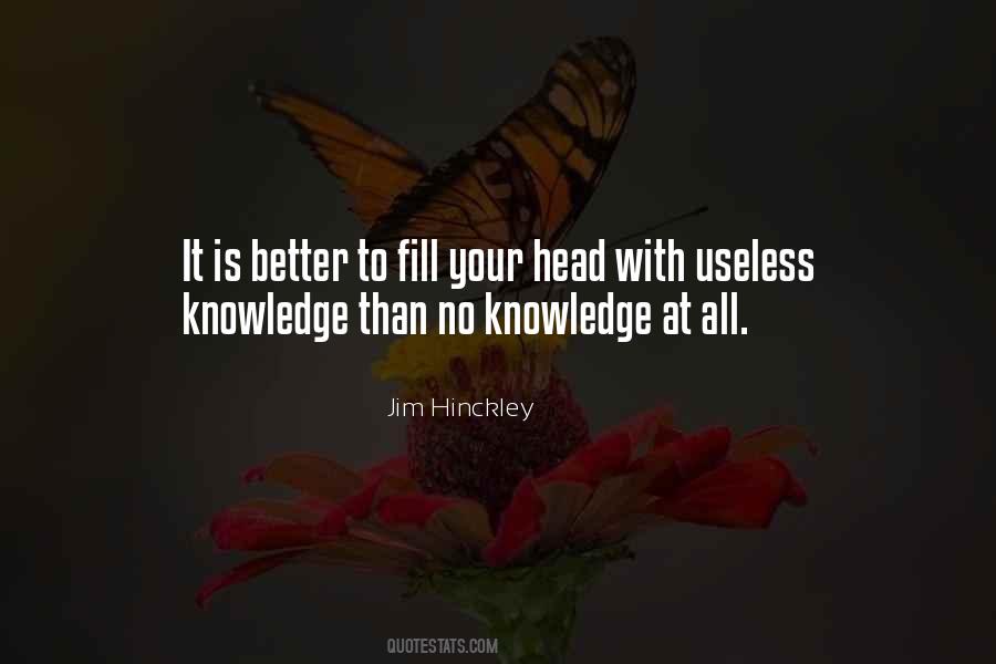 No Knowledge Quotes #1100215