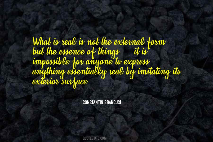 Essence Of Things Quotes #1051300