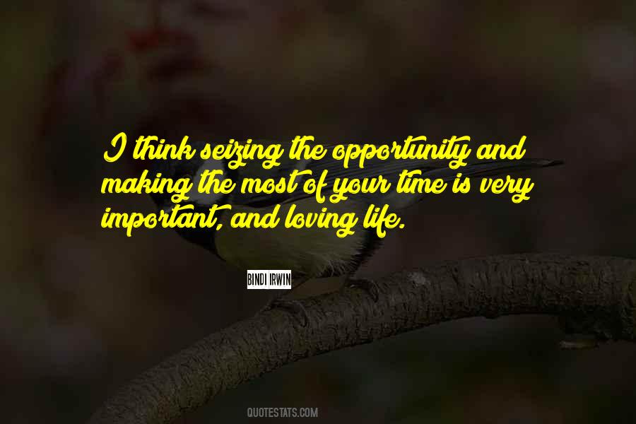 Seizing An Opportunity Quotes #1368895