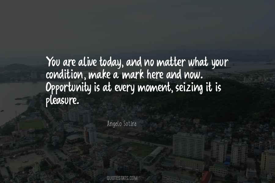 Seizing An Opportunity Quotes #1761892