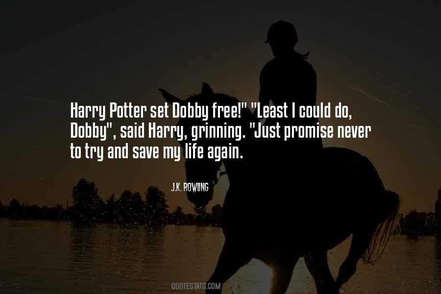 Chamber Of Secrets Dobby Quotes #381944