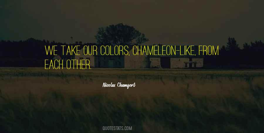 Chameleon Color Quotes #654534