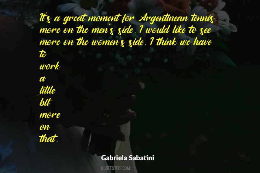 Sabatini Tennis Quotes #1115458