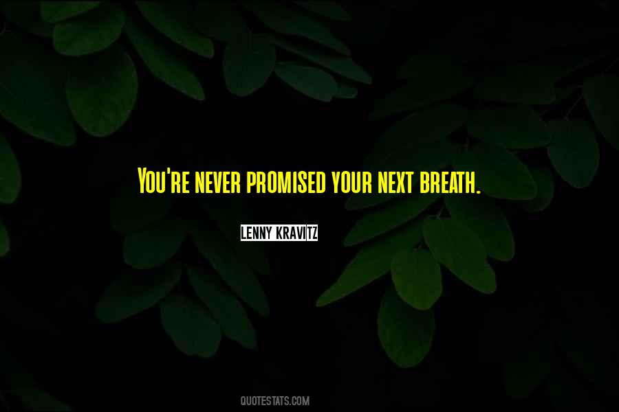 Never Promised Quotes #1715977