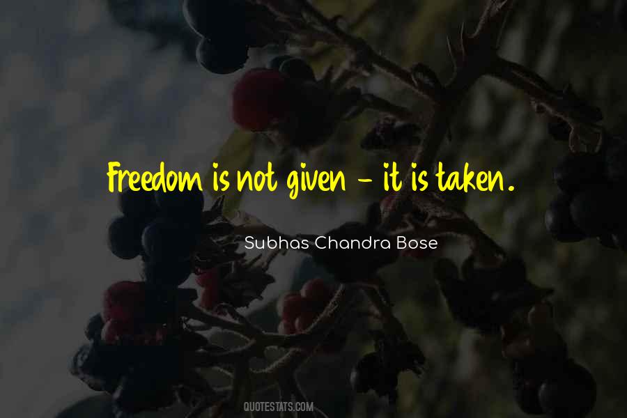 Chandra Bose Quotes #1110861