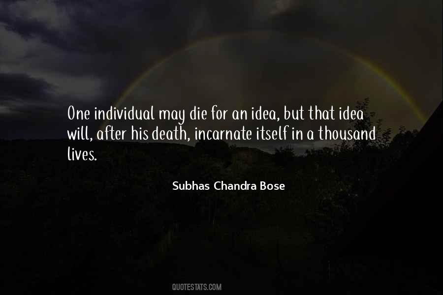 Chandra Bose Quotes #1397278