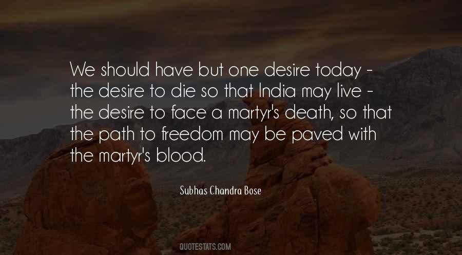 Chandra Bose Quotes #811740