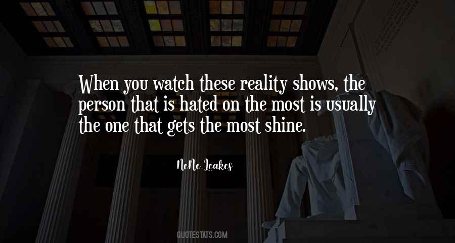 Leakes Of Reality Quotes #1391742