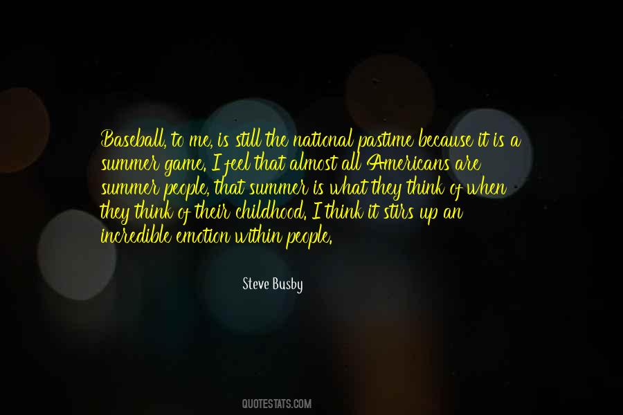 Baseball Pastime Quotes #1650091