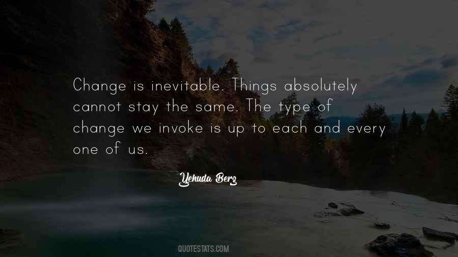 Change Is Inevitable Quotes #809415