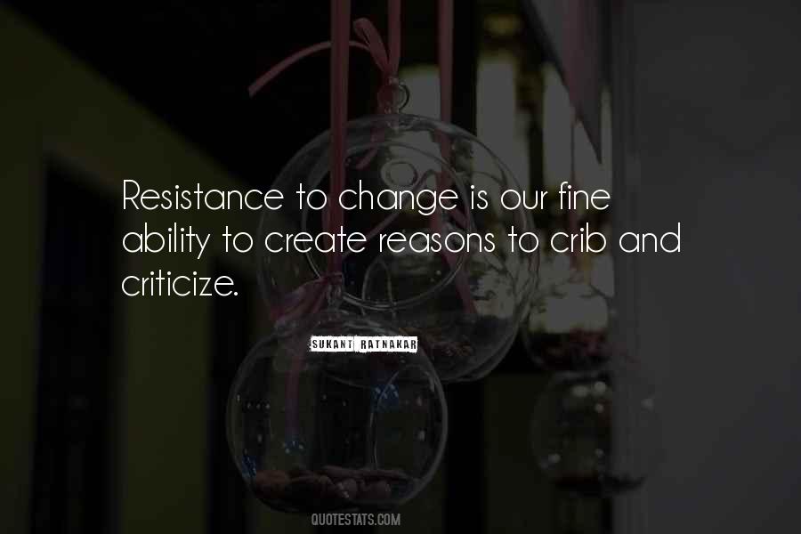 Change Resistance Quotes #599681