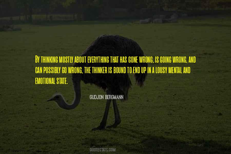 Emotional Thinking Quotes #567517