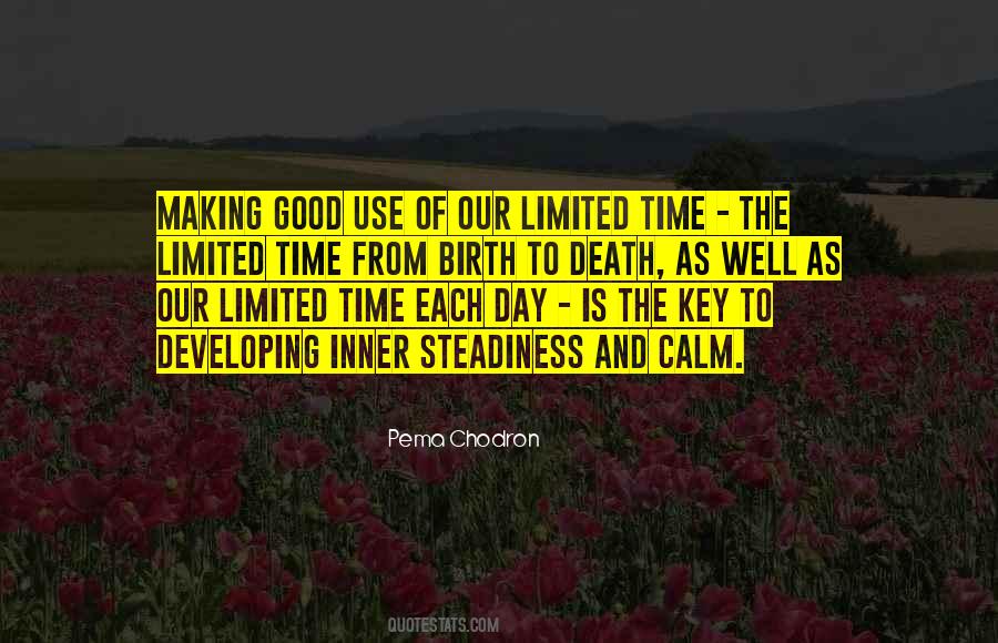 Making Good Use Of The Day Quotes #1825053