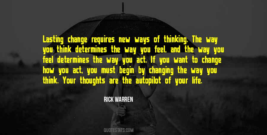 Change Way Of Thinking Quotes #1357834