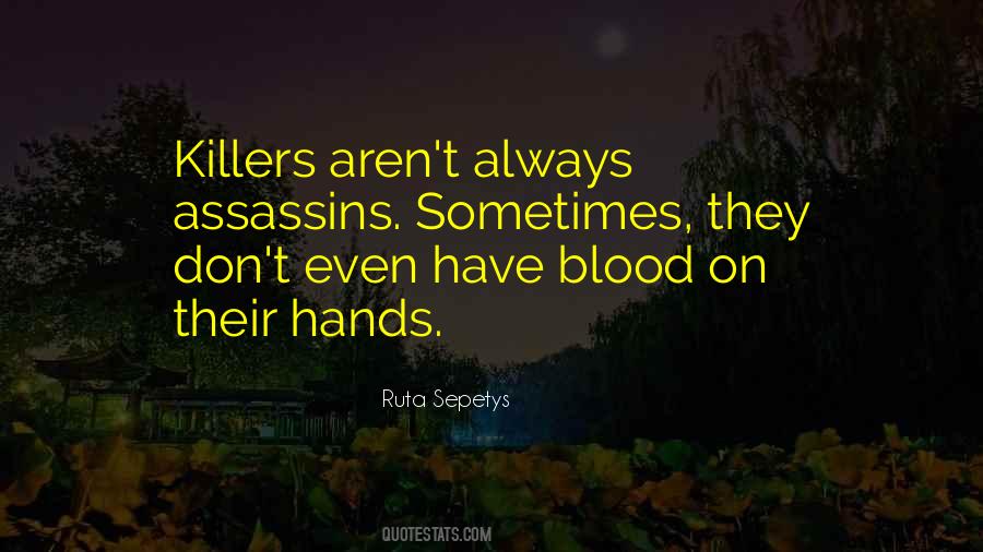 Blood On Hands Quotes #1327690