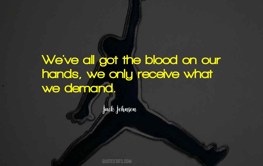 Blood On Hands Quotes #1673292