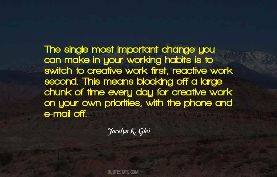 Change Your Priorities Quotes #722615