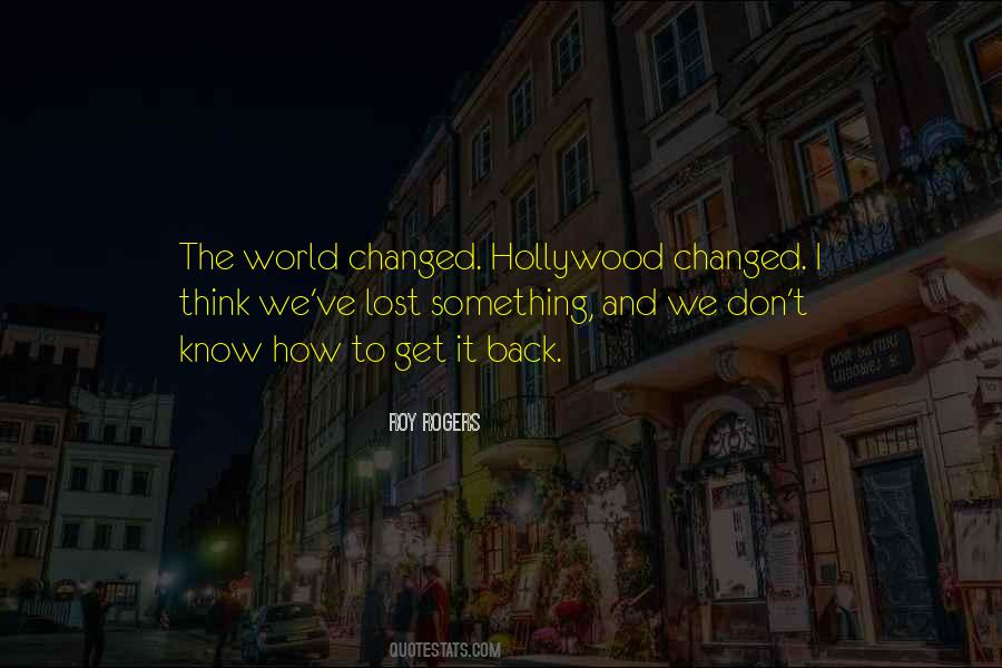 Changed My World Quotes #286970