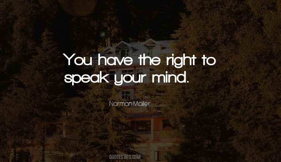 Quotes About The Right To Speak #1577539