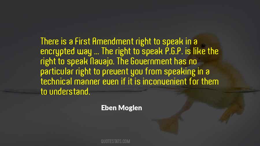 Quotes About The Right To Speak #292386