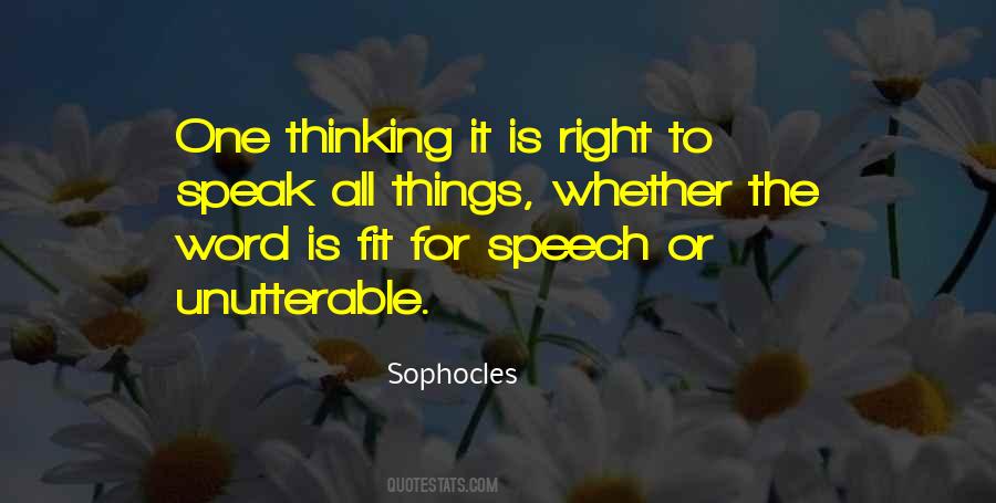 Quotes About The Right To Speak #596478