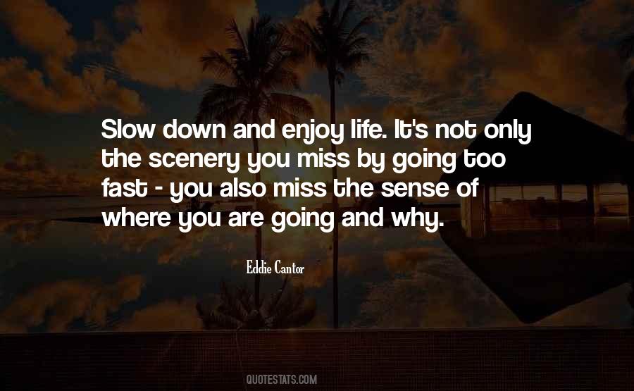 Life Slow Down Quotes #206461