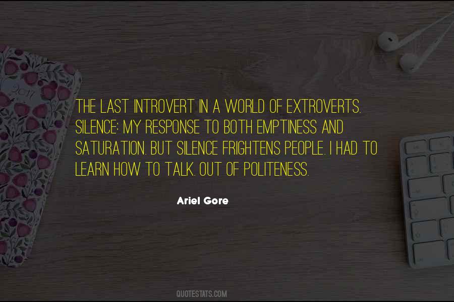 In A World Of Extroverts Quotes #610126