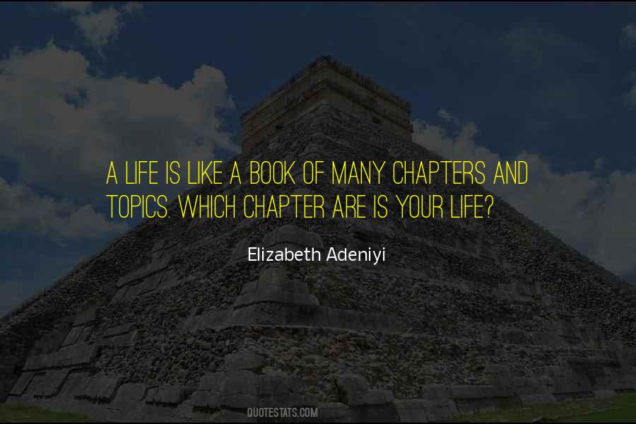 Chapters In Your Life Quotes #1068204