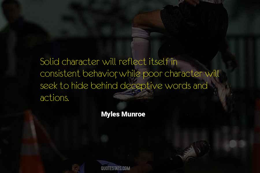 Character And Behavior Quotes #1204926