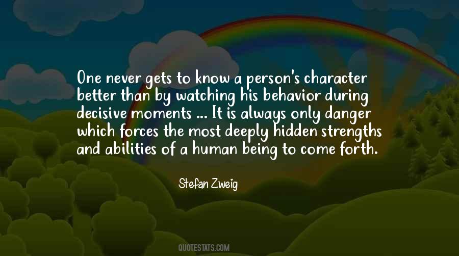 Character And Behavior Quotes #1590981