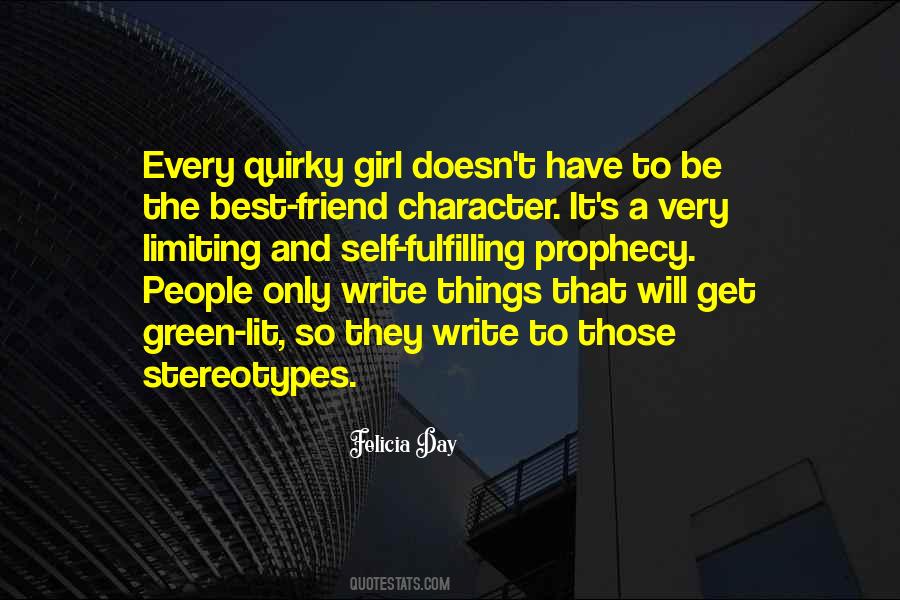 Character Less Girl Quotes #465559
