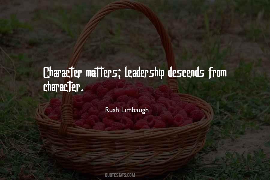 Character Matters Quotes #606451