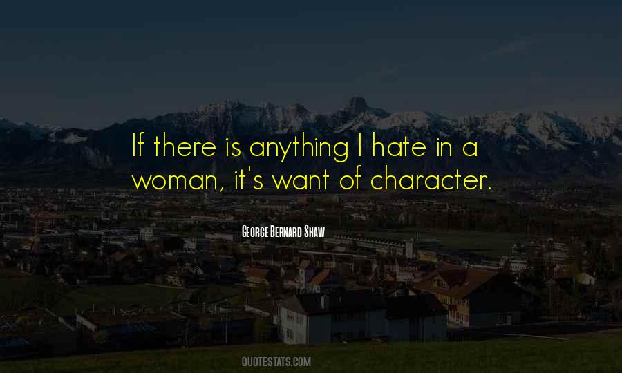 Character Of Woman Quotes #1548462