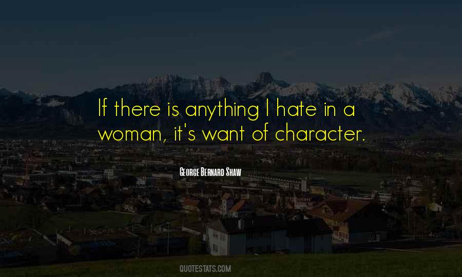 Character Of Woman Quotes #1548462