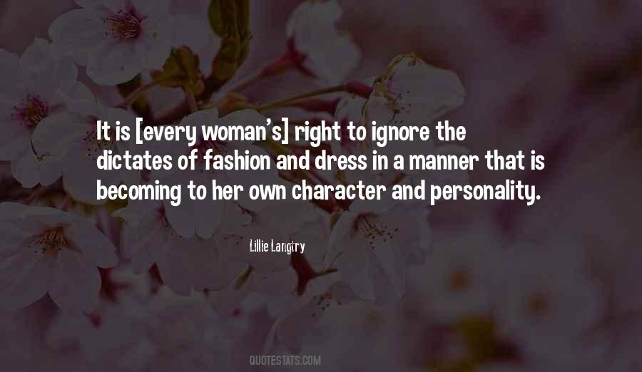 Character Of Woman Quotes #473387