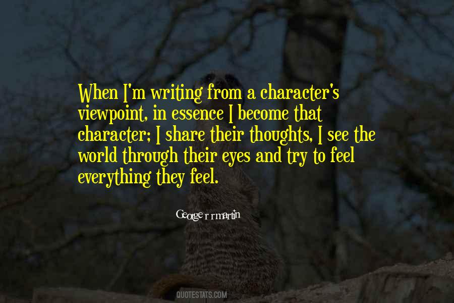Character Thoughts In Quotes #1403232