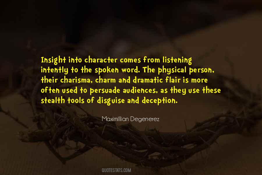 Charisma Character Quotes #831018