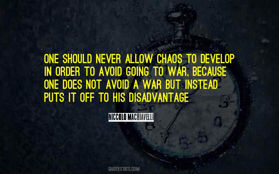 Chaos To Quotes #743054