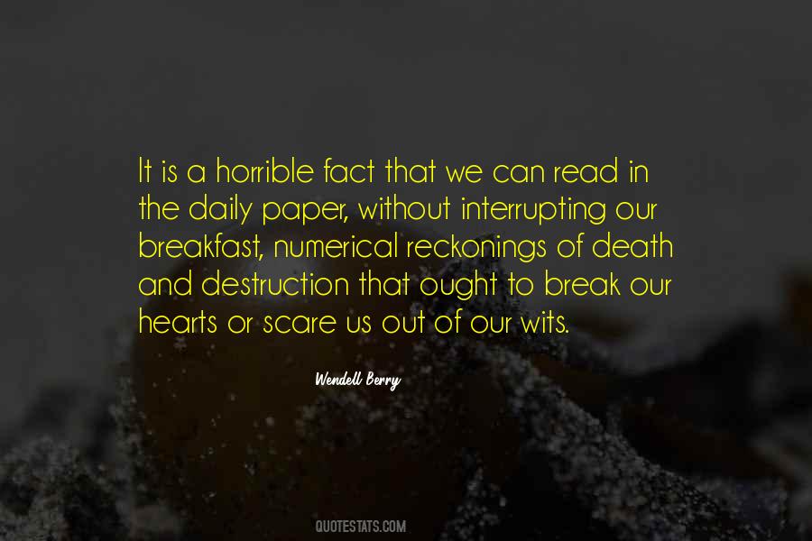 Destruction Of Us Quotes #1738036