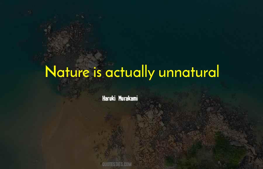 Haruki Murakami Nature Quotes #840550