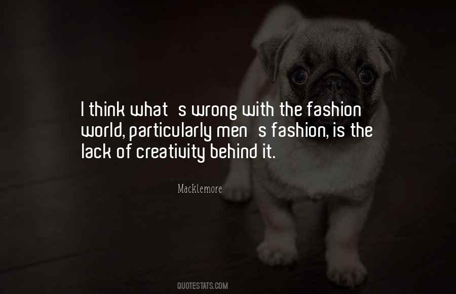 Fashion For Men Quotes #307496